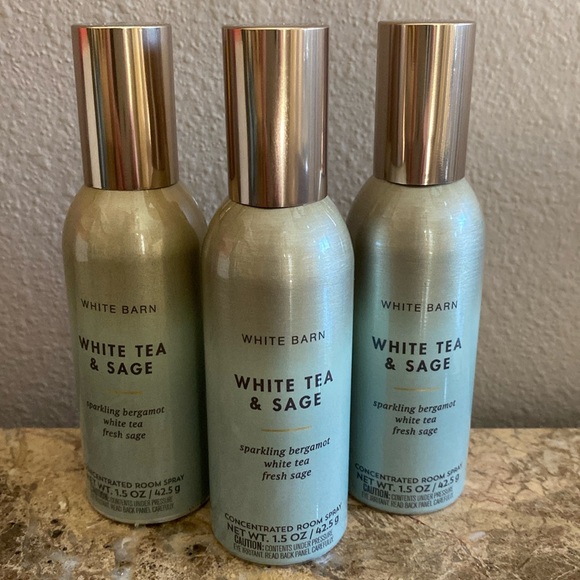 3) “WHITE TEA & SAGE” Concentrated Room Sprays, ea 1.5 oz / 42.5 g, B&BW/WB, NWT - Picture 2 of 5